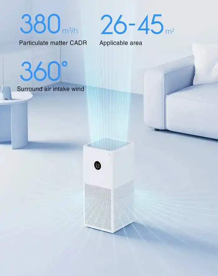 Xiaomi Smart Air Purifier 4 Lite with google voice - White
